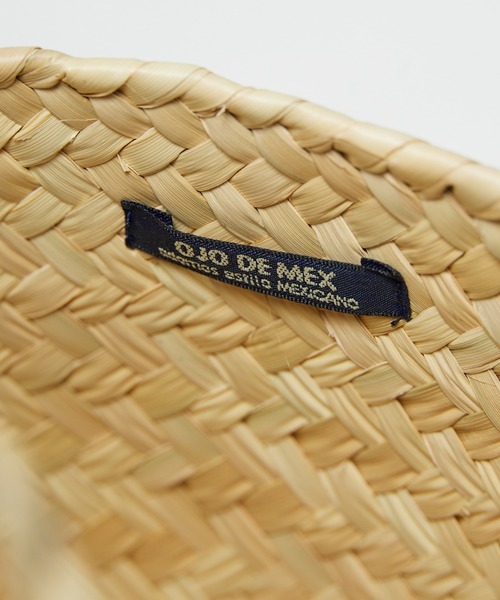 OJO DE MEX(オホデメックス)の「OJO DE MEX/オホデメックス Rollo palma tote トートバッグ かごバッグ(かごバッグ・レディース・グリーン/ゴールド/ナチュラル・FREE)」の17枚目の写真