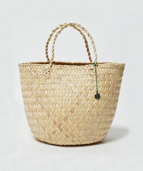 OJO DE MEX(オホデメックス)の「OJO DE MEX/オホデメックス Rollo palma tote トートバッグ かごバッグ(かごバッグ・レディース・グリーン/ゴールド/ナチュラル・FREE)」の22枚目の写真