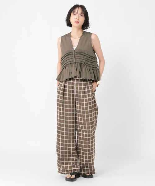 daily CLIP】リッチフリルシャツベスト（ベスト）｜studio CLIP