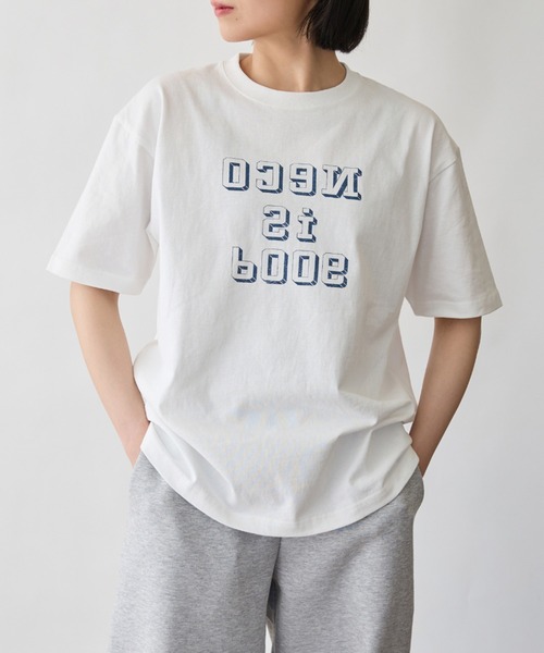 N+Ecology(ネコロジー)の「【N+Ecology ネコロジー】PAYDAYコラボ パックT (裏文字)(Tシャツ/カットソー・レディース・ホワイト・FREE)」の1枚目の写真