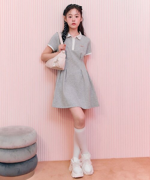 【即日発送⭕️・未開封】　OLIVE des OLIVE　ミニワンピース セール】ノースリーブシャツミニワンピース（ワンピース