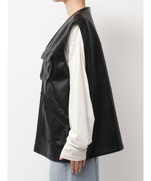 セール】フェイクレザーベスト（ベスト）｜Ungrid（アングリッド）の