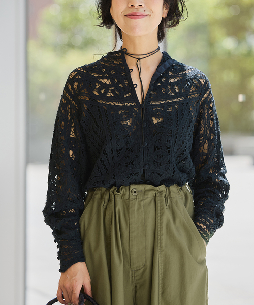 IENA LA BOUCLE / イエナ ラブークル　バテンレースブラウス 追加》IENA LA BOUCLE バテンレースブラウス（シャツ/ブラウス