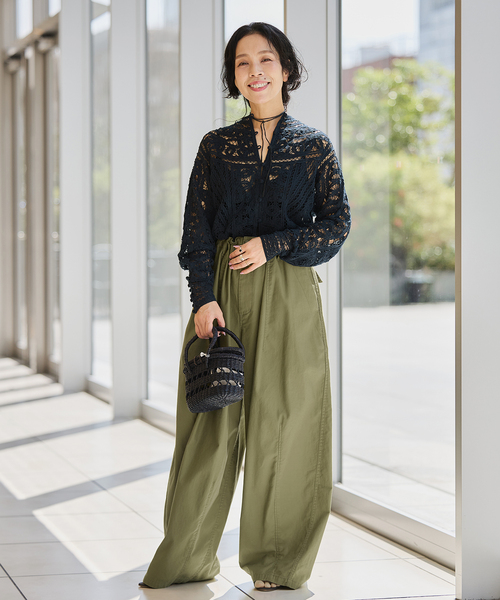 【新品未使用】IENA LA BOUCLE バテンレースブラウス 追加》IENA LA BOUCLE バテンレースブラウス（シャツ/ブラウス