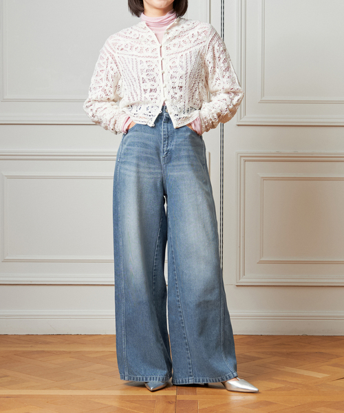 IENA LA BOUCLE(イエナラブークル)の「《追加》IENA LA BOUCLE バテンレースブラウス(シャツ/ブラウス・レディース・ホワイト/ネイビー・FREE)」の14枚目の写真