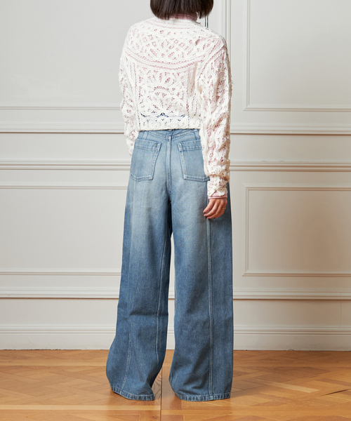 IENA LA BOUCLE(イエナラブークル)の「《追加》IENA LA BOUCLE バテンレースブラウス(シャツ/ブラウス・レディース・ホワイト/ネイビー・FREE)」の22枚目の写真