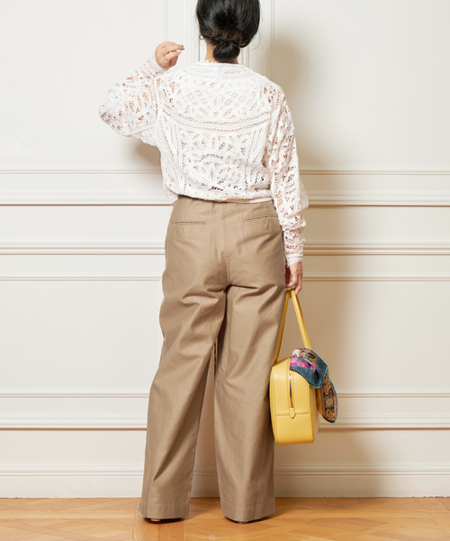 イエナ　バテンレースブラウス　IENA La Boucle 追加》IENA LA BOUCLE バテンレースブラウス（シャツ／ブラウス