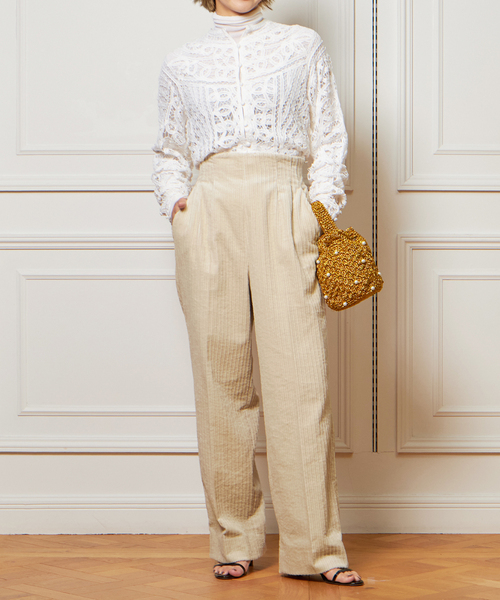 IENA LA BOUCLE バテンレースブラウス 追加予約》IENA LA BOUCLE バテンレースブラウス（シャツ