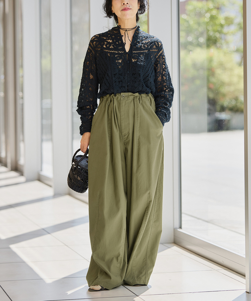 【新品未使用】IENA LA BOUCLE バテンレースブラウス IENA LA BOUCLE シャツ ブラウス レディース 「追加」IENA