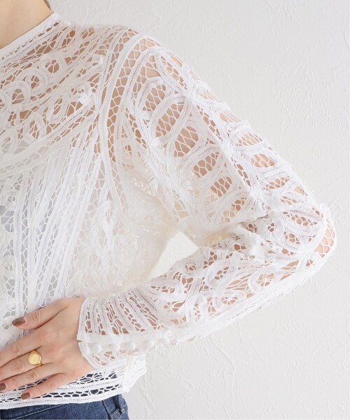 新品・未使用☆【IENA】IENA LA BOUCLE バテンレースブラウス IENA（イエナ）の「《追加予約》IENA LA BOUCLE バテンレース