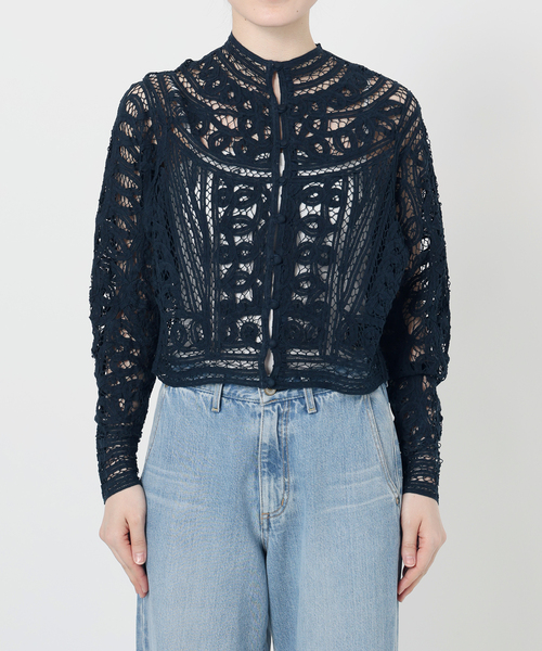 追加》IENA LA BOUCLE バテンレースブラウス（シャツ/ブラウス）｜IENA