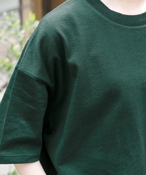 FORK&SPOON（フォークアンドスプーン）の「FORK&SPOON　ジョーゼットクロップドTシャツ（Tシャツ/カットソー・レディース・オフホワイト/グリーン/ネイビー・1）」の22枚目の写真