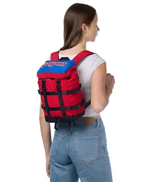 JANSPORT(ジャンスポーツ)の「JANSPORT MINI SKIP PACK(ジャンスポーツ ミニスキップパック)(バックパック/リュック・レディース・ブラック/グリーン系/レッド系/ベージュ系・FREE)」の4枚目の写真