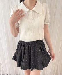 【ZOZO限定】襟付きシャツドッキングニットポロ