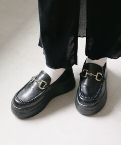 HERRISON ビットローファー(黒/27.0cm) /EDIFICE セール】【HERISSON / エリソン】ビットローファー（ドレス