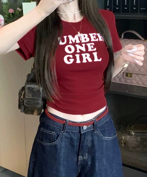 WESTSEA(ウエストシー)の「ショート丈 半袖 英字ロゴ Tシャツ(Tシャツ/カットソー・レディース・ホワイト/レッド/グレー・M/L)」の16枚目の写真