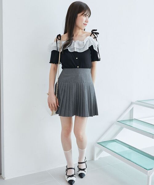 MAJESTIC LEGON(マジェスティックレゴン)の「アソートプリーツスカート(スカート・レディース・キャメル/ブラック/グレー/ブラウン/グレー系その他・MEDIUM)」の6枚目の写真