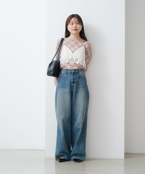 Kastane（カスタネ）の「レースキャミビスチェ（キャミソール・レディース・アイボリー/ホワイト・FREE）」の8枚目の写真