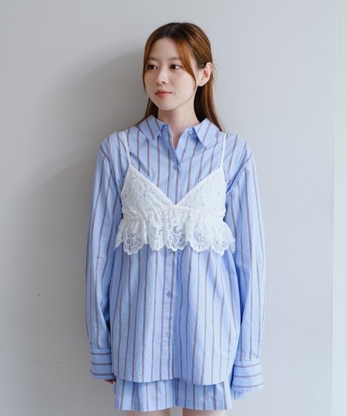 Kastane（カスタネ）の「レースキャミビスチェ（キャミソール・レディース・アイボリー/ホワイト・FREE）」の19枚目の写真