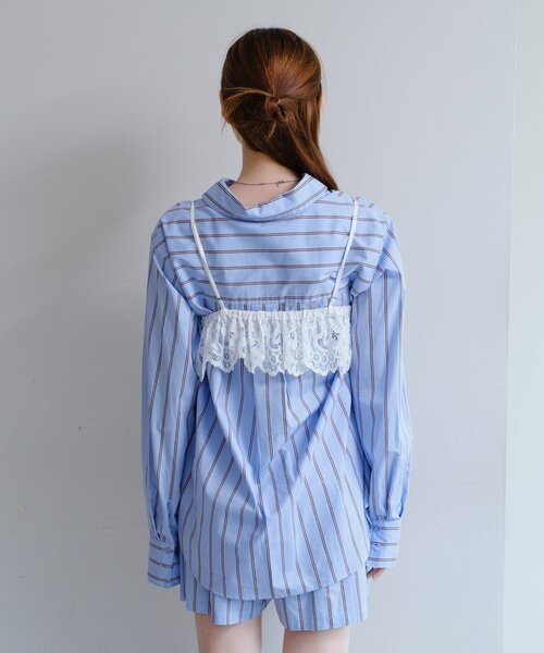 Kastane（カスタネ）の「レースキャミビスチェ（キャミソール・レディース・アイボリー/ホワイト・FREE）」の15枚目の写真