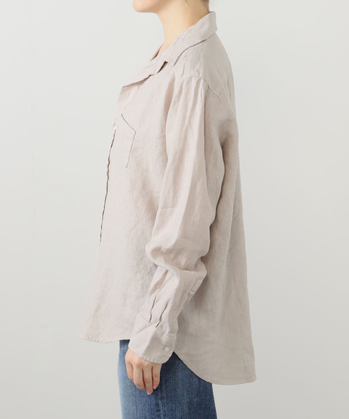 美品＊フランクアンドアイリーン Eileen コットンフランネルシャツ