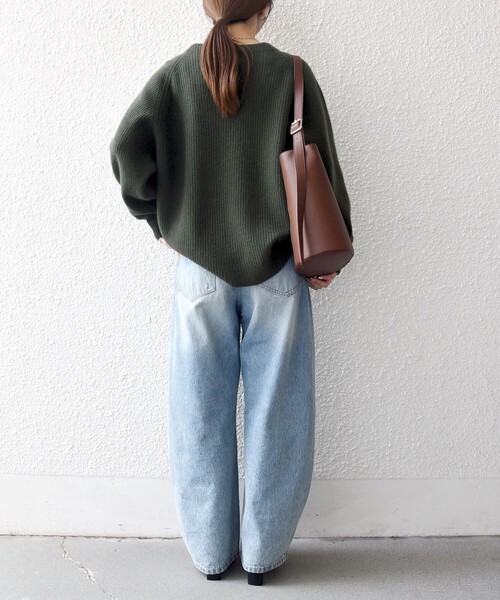 SHIPS any:〈手洗い可能〉AQUA カシミヤ ミックス ハイネック ニット