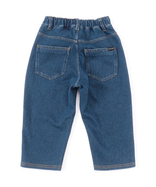 Ampersand（アンパサンド）の「【ジュニア対応】ニットバレルパンツ（デニムパンツ・キッズ・サックスブルー/ネイビー・80/90/100/110/120/130/140）」の3枚目の写真