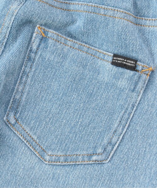 Ampersand（アンパサンド）の「【ジュニア対応】ニットバレルパンツ（デニムパンツ・キッズ・サックスブルー/ネイビー・80/90/100/110/120/130/140）」の7枚目の写真