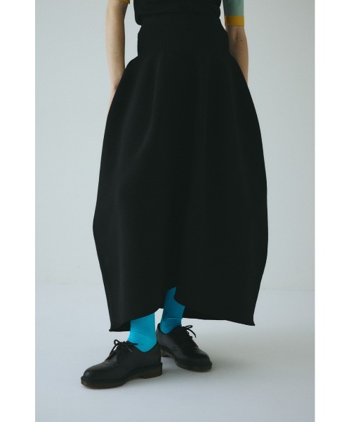 HeRIN.CYE（ヘリンドットサイ）の「Jersey volume knit skirt　　ジャージボリュームニットスカート（スカート・レディース・ブラック/ブラウン/レッド/ブルー・FREE）」の13枚目の写真
