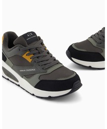 ARMANI EXCHANGE | 【A|X アルマーニ エクスチェンジ】ミックスマテリアル レースアップスニーカー(スニーカー)