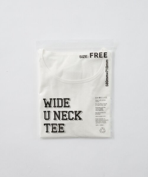 セール】ワイドUネックTシャツ（Tシャツ/カットソー