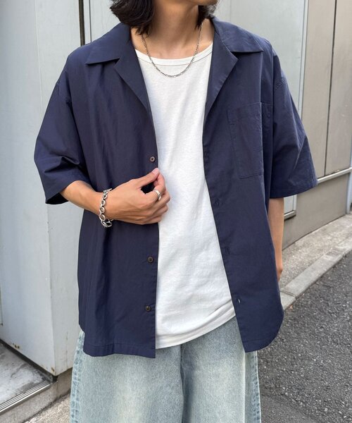 CIAOPANIC（チャオパニック）の「ワイドUネックTシャツ（Tシャツ/カットソー・メンズ・ホワイト・FREE）」の3枚目の写真