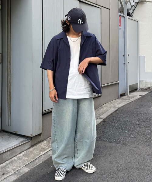 CIAOPANIC（チャオパニック）の「ワイドUネックTシャツ（Tシャツ/カットソー・メンズ・ホワイト・FREE）」の4枚目の写真