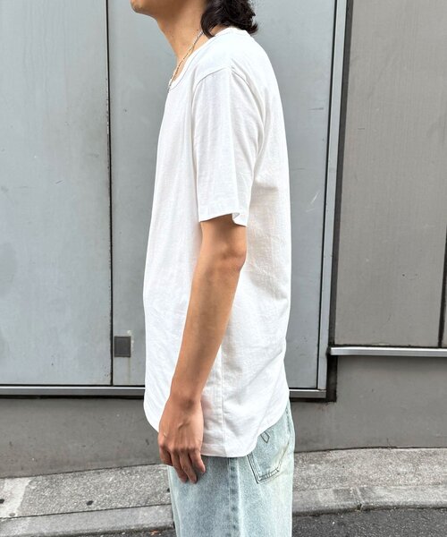 CIAOPANIC（チャオパニック）の「ワイドUネックTシャツ（Tシャツ/カットソー・メンズ・ホワイト・FREE）」の9枚目の写真