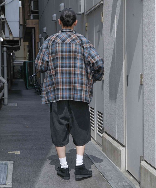 MDR(エムディアール)の「チェックネルシャツ(シャツ/ブラウス・メンズ・レッド/パープル/イエロー/ブルー/ブラック・M/L)」の17枚目の写真
