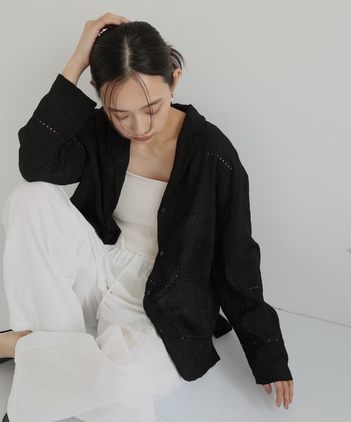 カットワークレースシャツ ànuke - Cutwork Lace Shirts / カットワーク レースシャツ