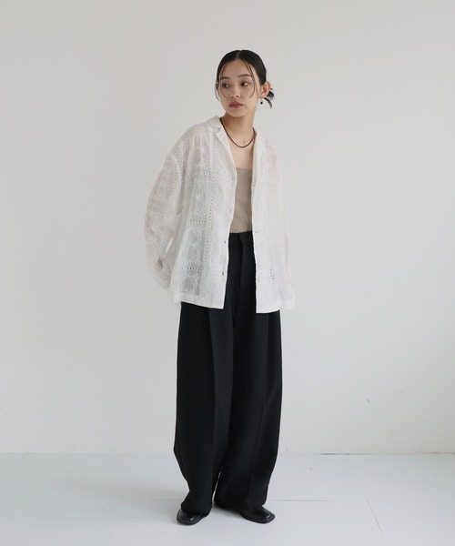 カットワークレースシャツ ànuke - Cutwork Lace Shirts / カットワーク レースシャツ