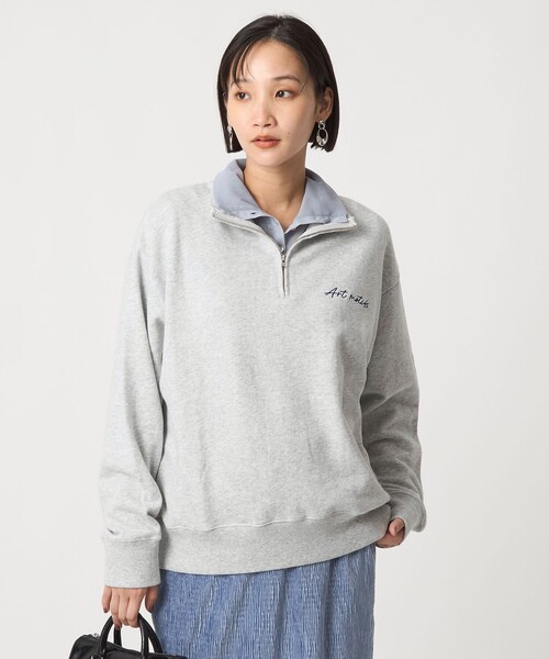 セール】ミュージアム ロゴ ハーフジップ プルオーバー（スウェット