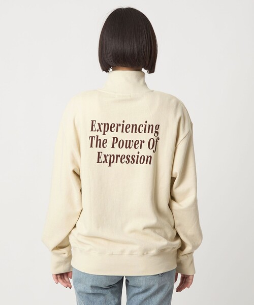 セール】ミュージアム ロゴ ハーフジップ プルオーバー（スウェット