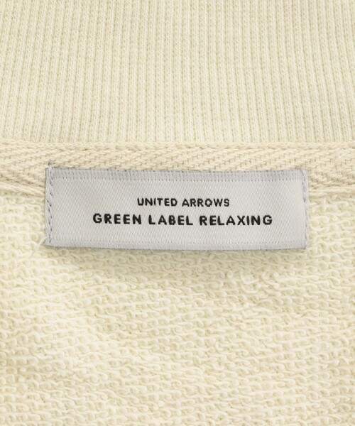 green label relaxing(グリーンレーベルリラクシング)の「ミュージアム ロゴ ハーフジップ プルオーバー(スウェット・レディース・ライトグレー/ナチュラル/ダークグレー・FREE)」の6枚目の写真