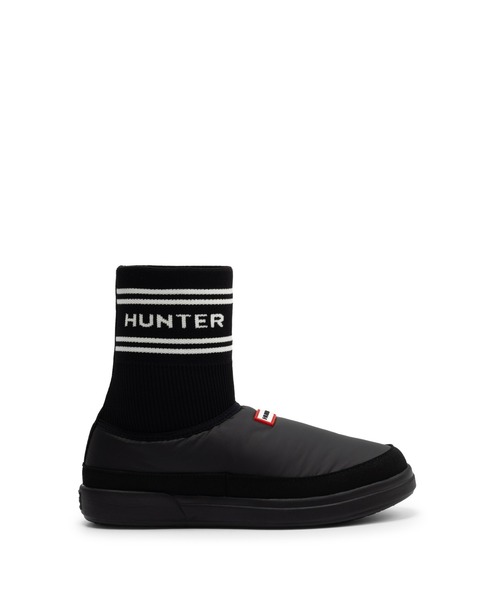 HUNTER（ハンター）の「ユニセックス イン/アウト ハンター ニッテッド ソック スリッパ（スリッポン・レディース・ブラック/ホワイト・UK3/UK4/UK5/UK6/UK7/UK8/UK9）」の4枚目の写真