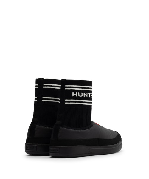 HUNTER（ハンター）の「ユニセックス イン/アウト ハンター ニッテッド ソック スリッパ（スリッポン・レディース・ブラック/ホワイト・UK3/UK4/UK5/UK6/UK7/UK8/UK9）」の5枚目の写真