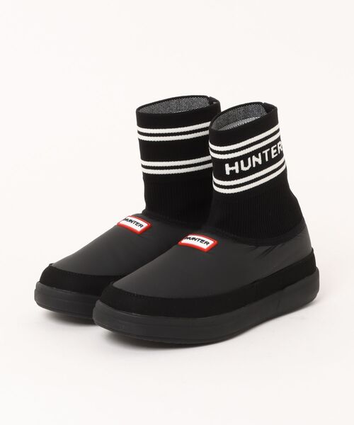 HUNTER（ハンター）の「ユニセックス イン/アウト ハンター ニッテッド ソック スリッパ（スリッポン・レディース・ブラック/ホワイト・UK3/UK4/UK5/UK6/UK7/UK8/UK9）」の14枚目の写真