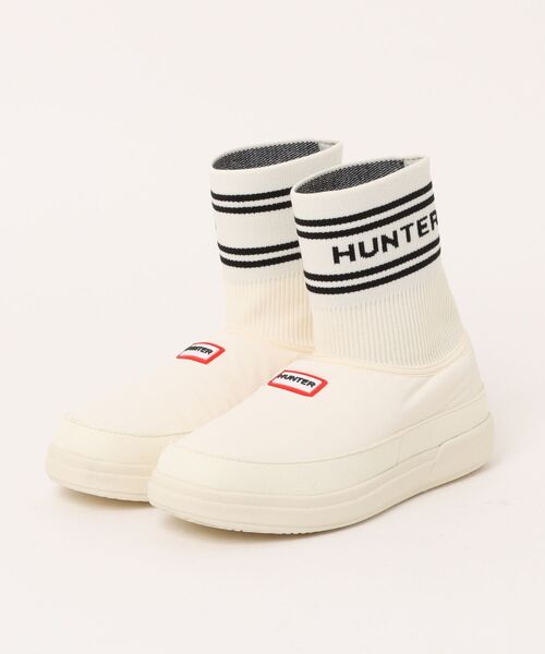 HUNTER（ハンター）の「ユニセックス イン/アウト ハンター ニッテッド ソック スリッパ（スリッポン・レディース・ブラック/ホワイト・UK3/UK4/UK5/UK6/UK7/UK8/UK9）」の15枚目の写真