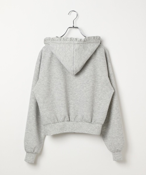 repipi armario（レピピ アルマリオ）の「【girly line】idolフリルZIPパーカー（パーカー・キッズ・ブラック/グレー/サックスブルー・MEDIUM/LARGE/SMALL）」の18枚目の写真