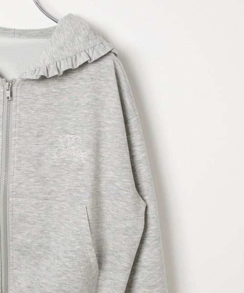 repipi armario（レピピ アルマリオ）の「【girly line】idolフリルZIPパーカー（パーカー・キッズ・ブラック/グレー/サックスブルー・MEDIUM/LARGE/SMALL）」の20枚目の写真