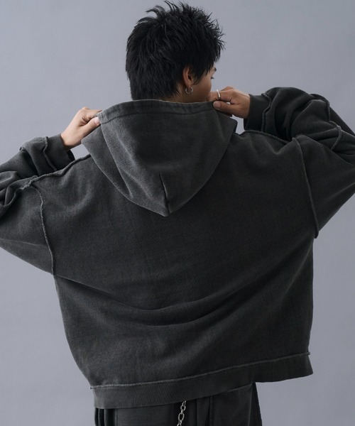 PLAN To（プラントゥ）の「Vintage Design Double Zip Hoodie