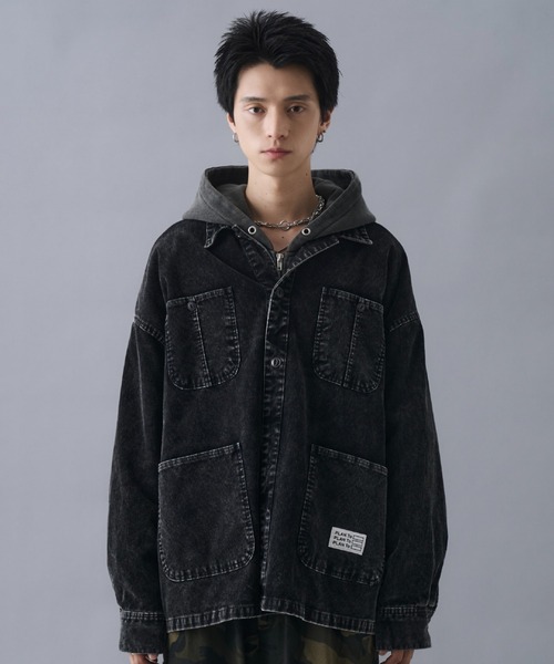 Vintage Design Double Zip Hoodie / ヴィンテージデザインダブル