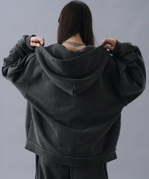 Vintage Design Double Zip Hoodie / ヴィンテージデザインダブル