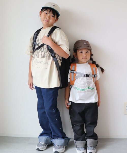 CIAOPANIC TYPY（チャオパニックティピー）の「【KIDS】《ジュニアサイズあり》洗えるスタッズフレア柔らかデニム（デニムパンツ・キッズ・ブラック/ネイビー・MEDIUM/SMALL/XX-LARGE/X-LARGE/LARGE）」の18枚目の写真